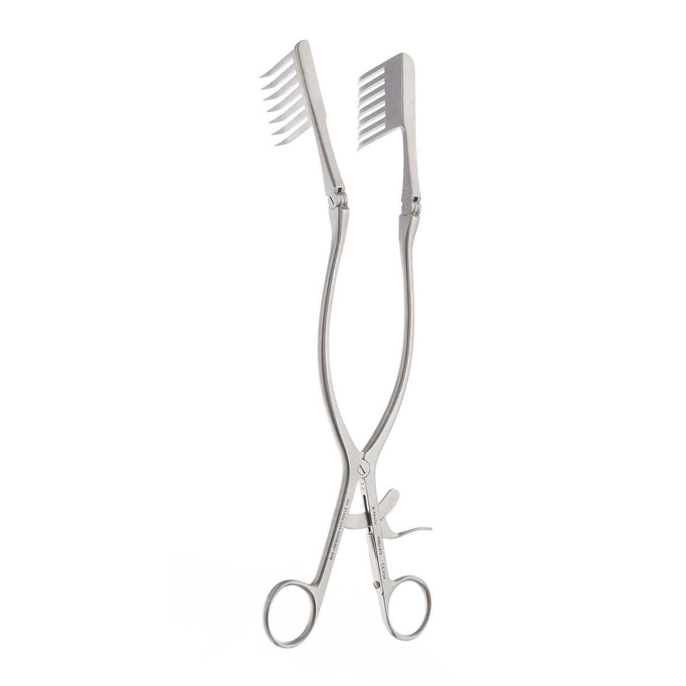 Retractor with Hinged Sharp Blades – 7x7 Teeth